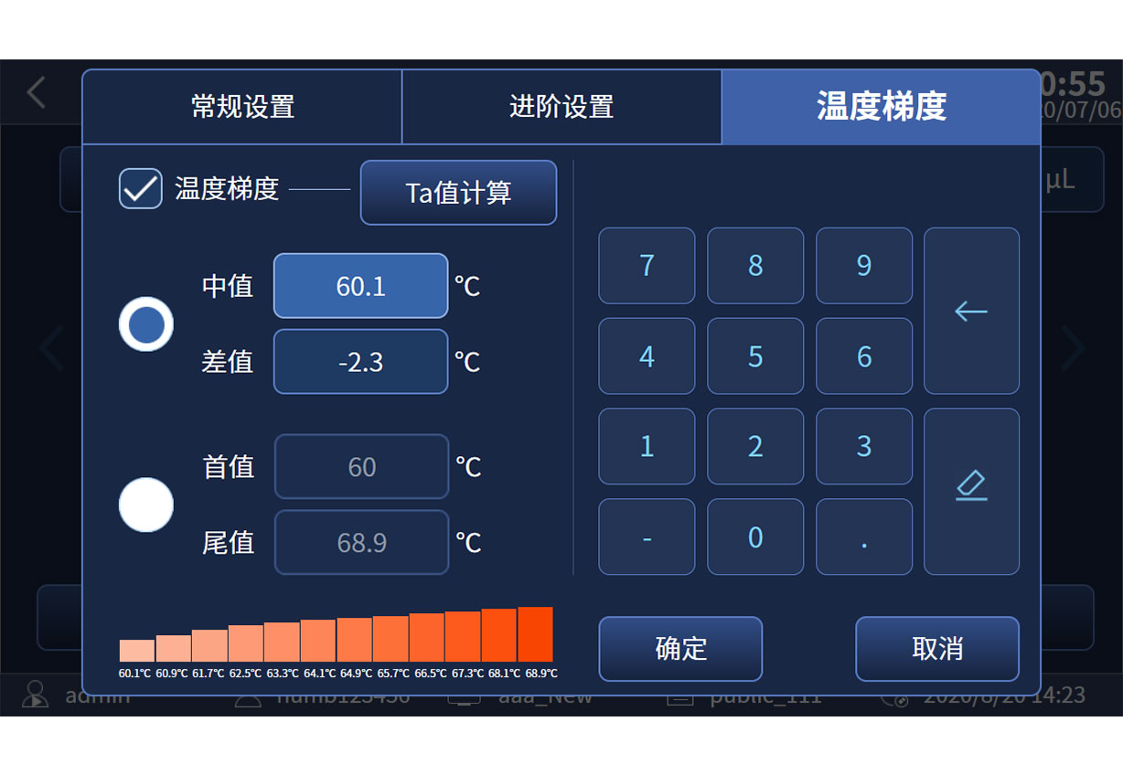 線性溫度梯度功能